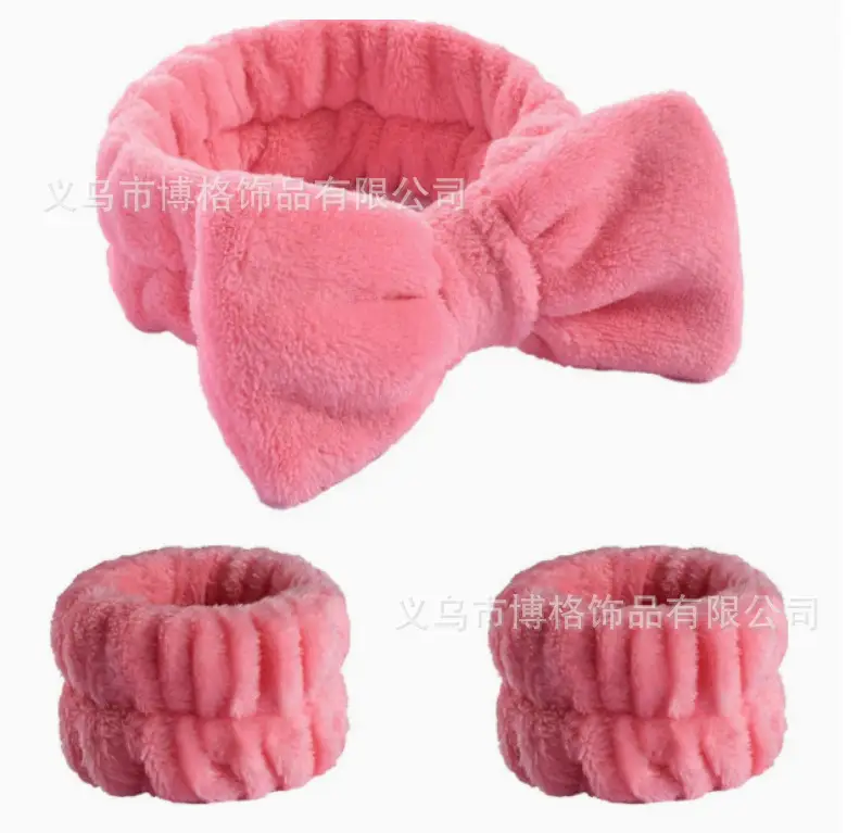 Yellow Soft Bow Hair Bands for Women
