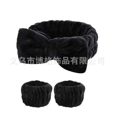 Yellow Soft Bow Hair Bands for Women
