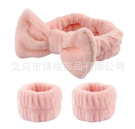 Yellow Soft Bow Hair Bands for Women