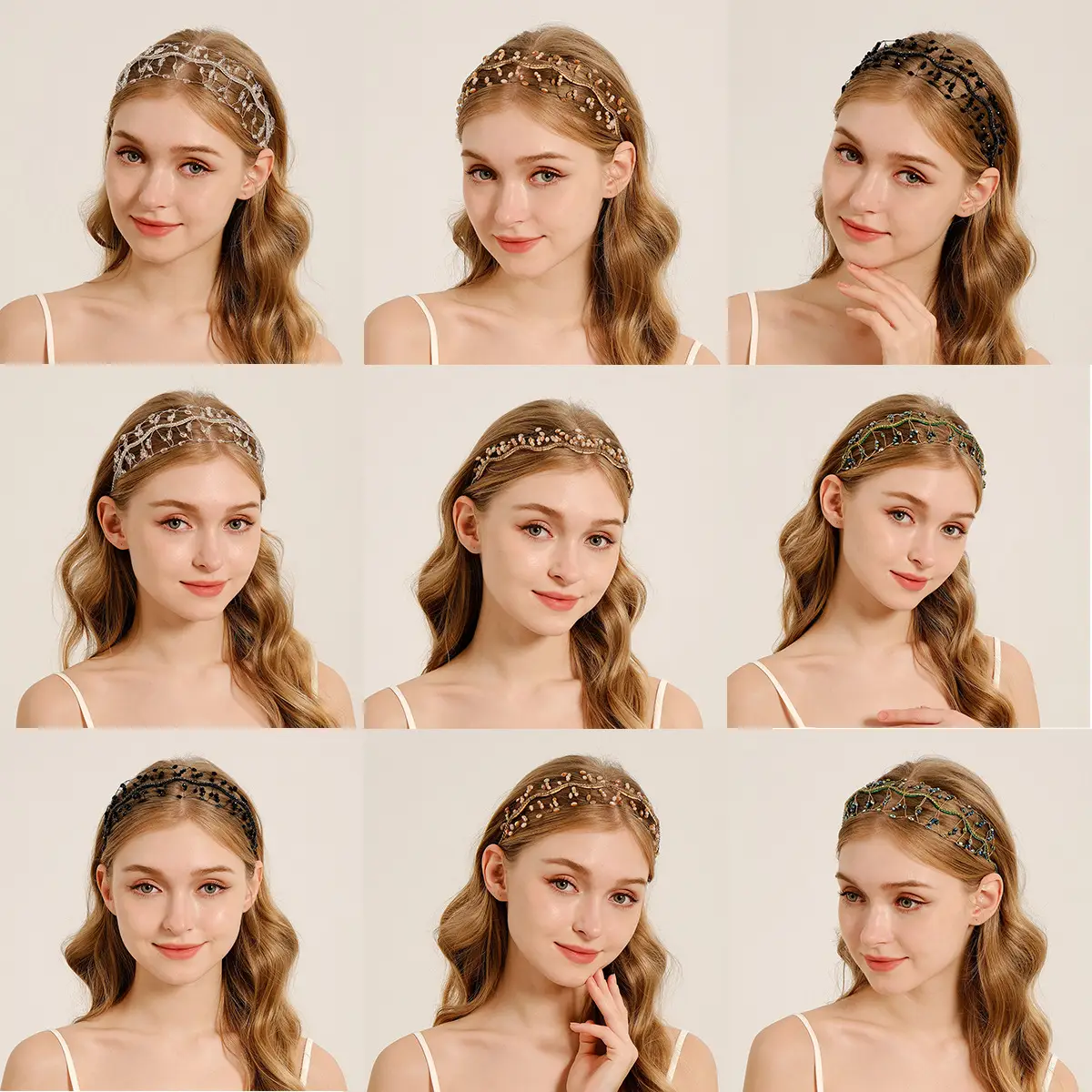 Crystal Hair Hoop for Bridal Party Wear - Image 4