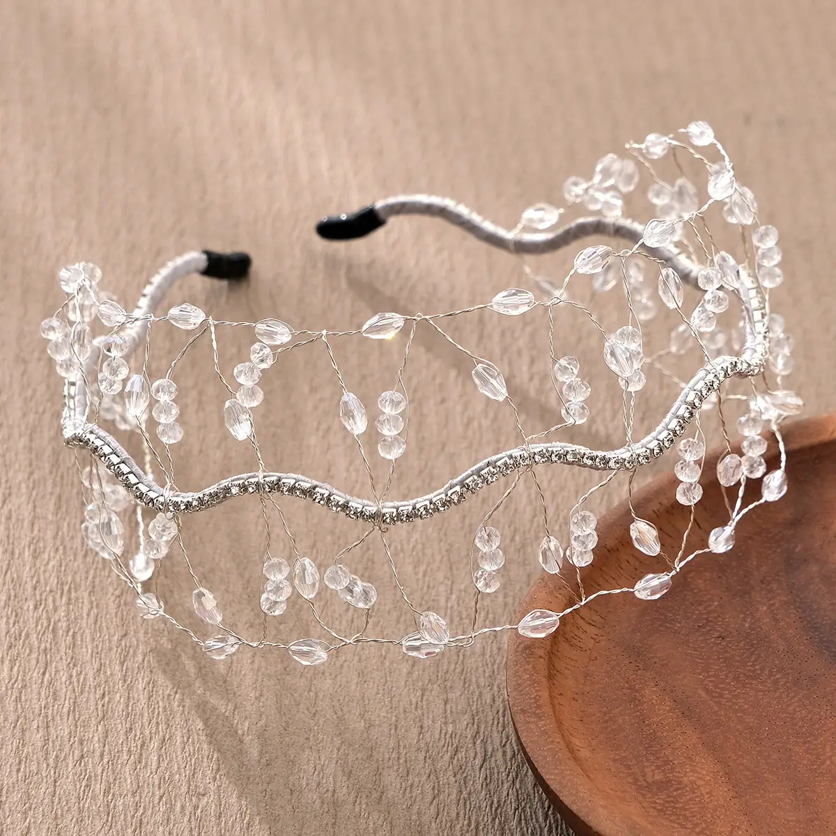 Crystal Hair Hoop for Bridal Party Wear - Image 5