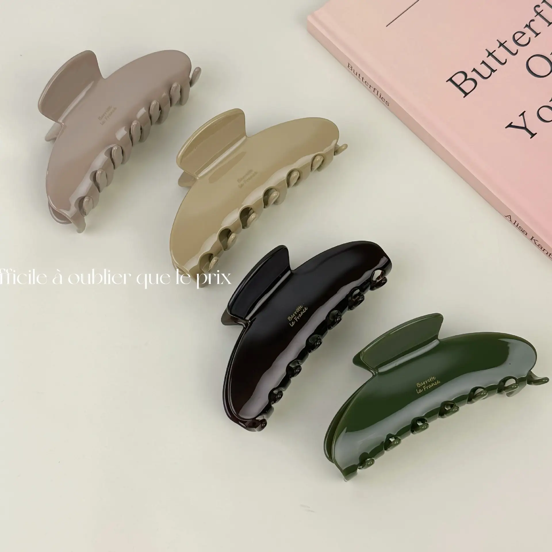 Korean Style Acetate Updo Shark Clip Morandi Color - Image 8