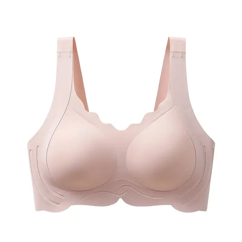 Plus Size Seamless Wireless Push Up Bra - Image 2