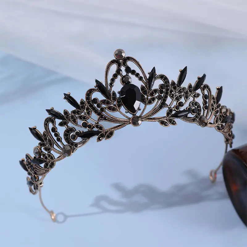 Cross Border Bridal Crown Hairband Pink Crystal Princess Party Accessory