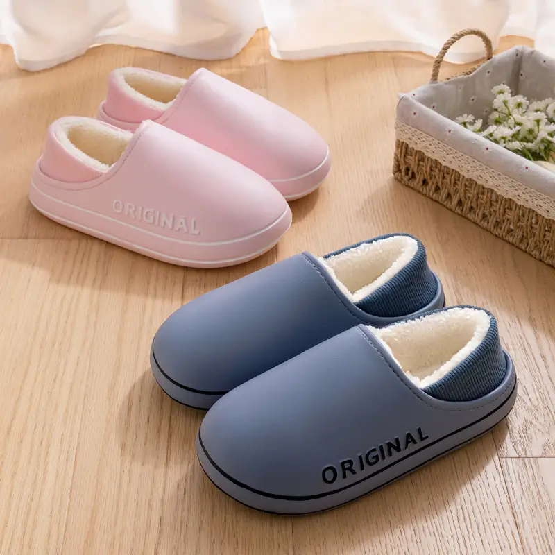 Women Cotton Slippers Winter Warm Non-Slip - Image 4