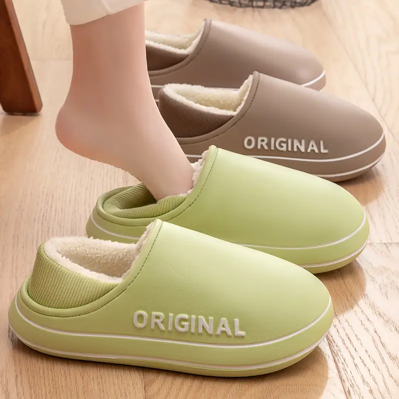 Women Cotton Slippers Winter Warm Non-Slip - Image 5