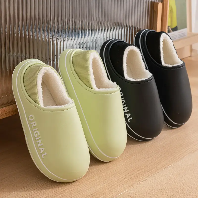 Women Cotton Slippers Winter Warm Non-Slip - Image 6