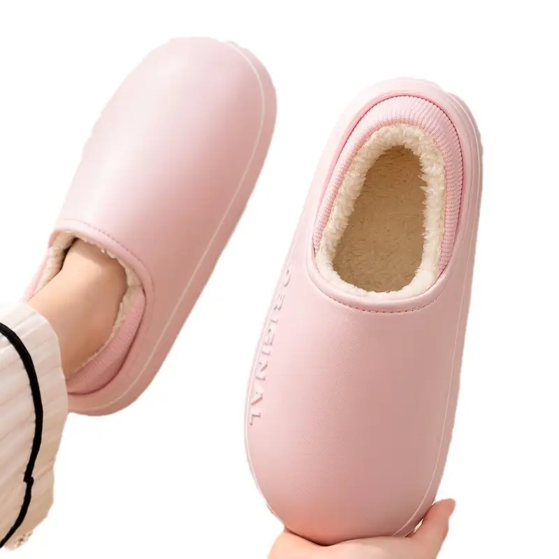 Women Cotton Slippers Winter Warm Non-Slip - Image 8