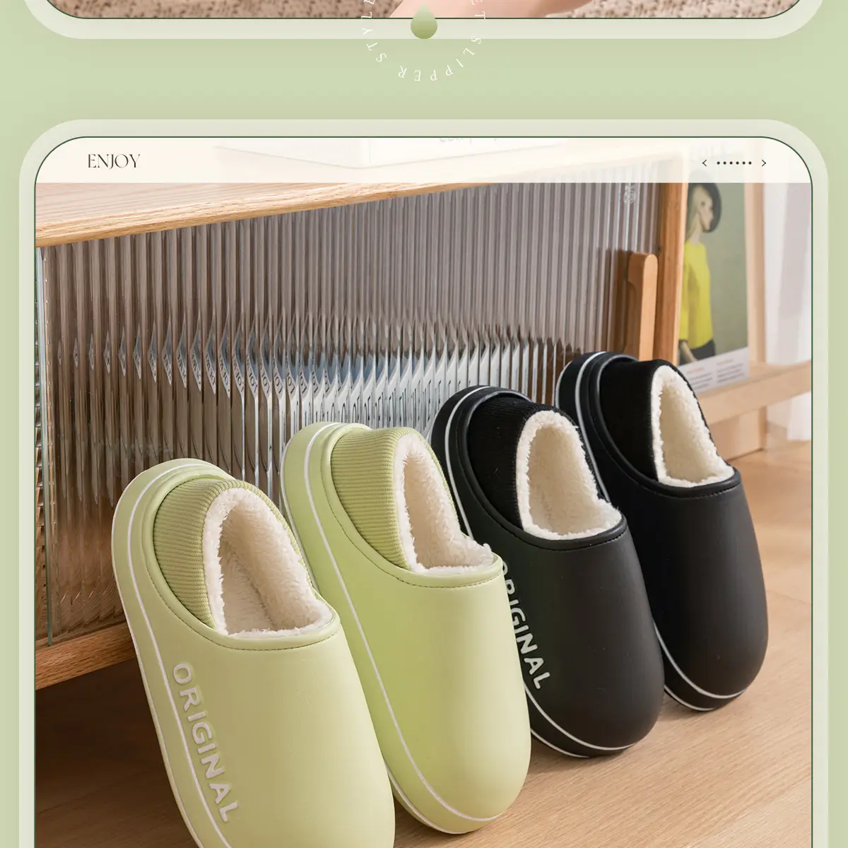 Women Cotton Slippers Winter Warm Non-Slip — feature 15