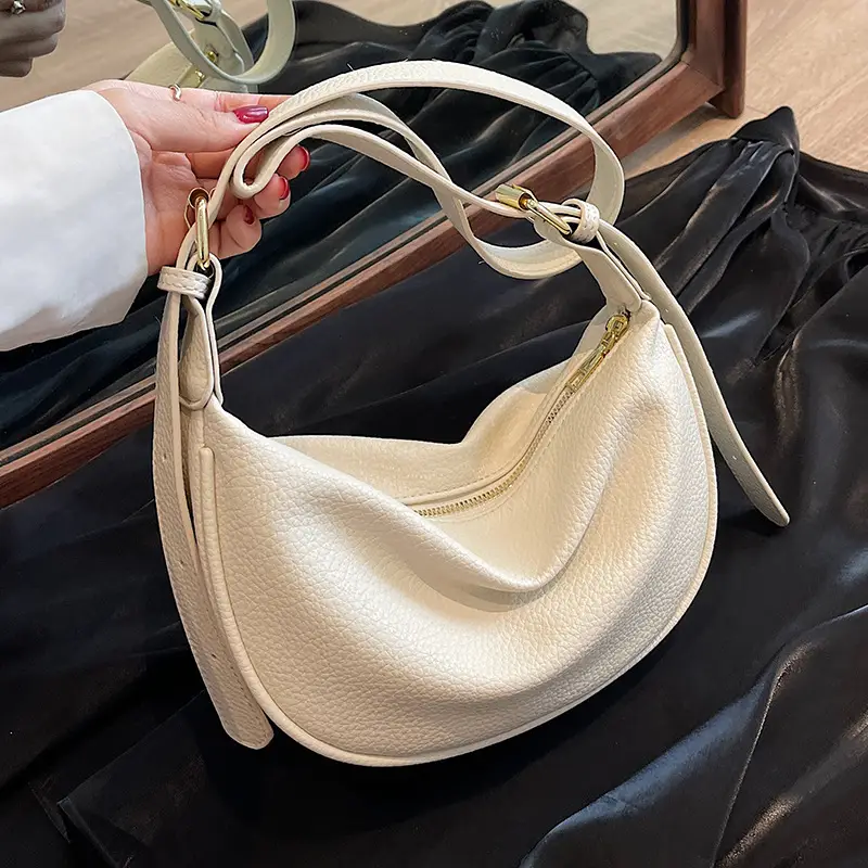 Women's Large Capacity Shoulder Crossbody Bag Cream New 2026 - Image 8