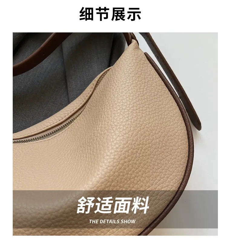 Women's Large Capacity Shoulder Crossbody Bag Cream New 2026 — feature 12