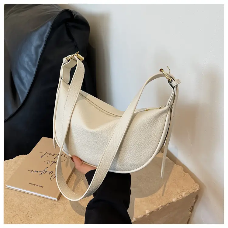 Women's Large Capacity Shoulder Crossbody Bag Cream New 2026 — feature 16
