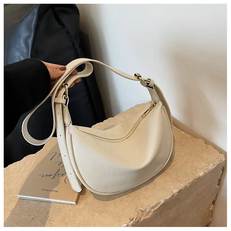 Women's Large Capacity Shoulder Crossbody Bag Cream New 2026 — feature 17