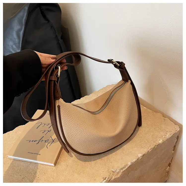 Women's Large Capacity Shoulder Crossbody Bag Cream New 2026 — feature 19