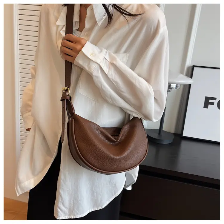 Women's Large Capacity Shoulder Crossbody Bag Cream New 2026 — feature 30