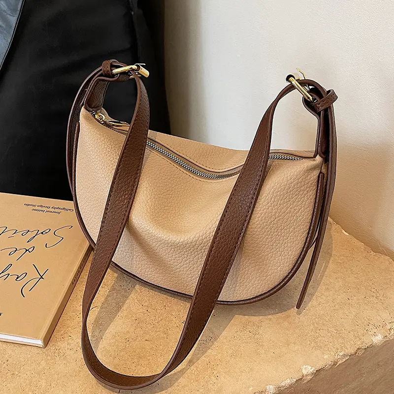 Women's Large Capacity Shoulder Crossbody Bag Cream New 2026 - Image 2