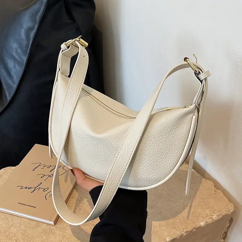 Women's Large Capacity Shoulder Crossbody Bag Cream New 2026 - Image 4