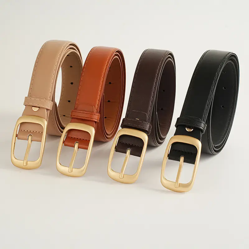 Women's Belt with Black Gold Buckle for All Occasions - Image 3