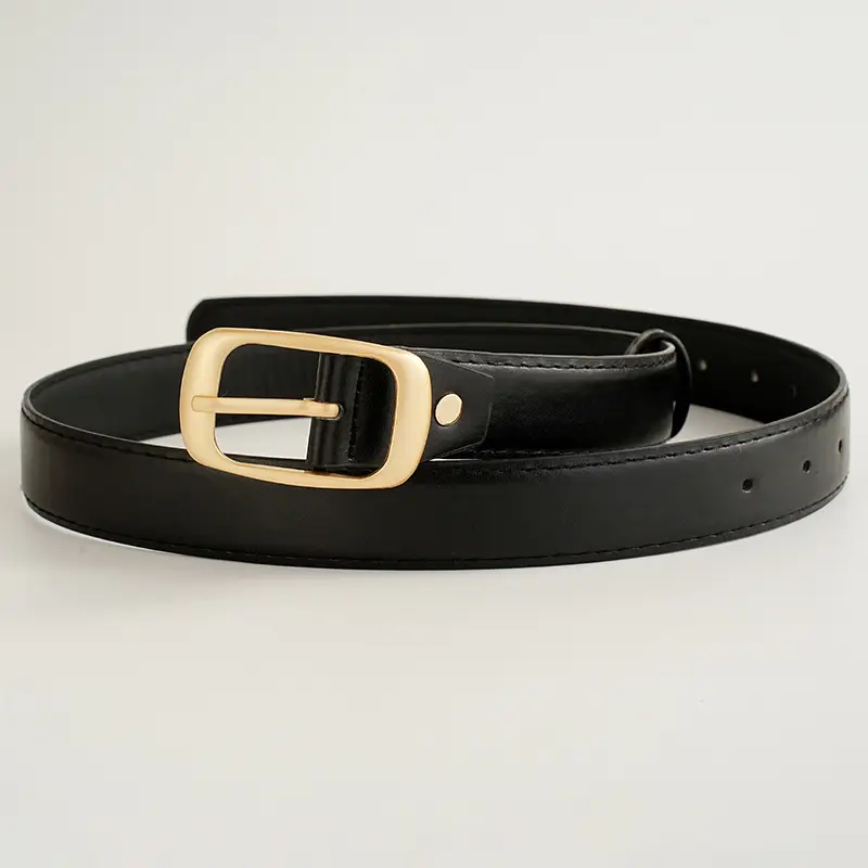 Women's Belt with Black Gold Buckle for All Occasions — feature 11