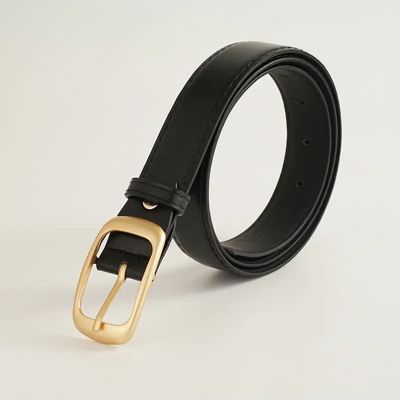 Women's Belt with Black Gold Buckle for All Occasions — feature 13