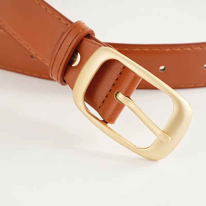 Women's Belt with Black Gold Buckle for All Occasions — feature 23