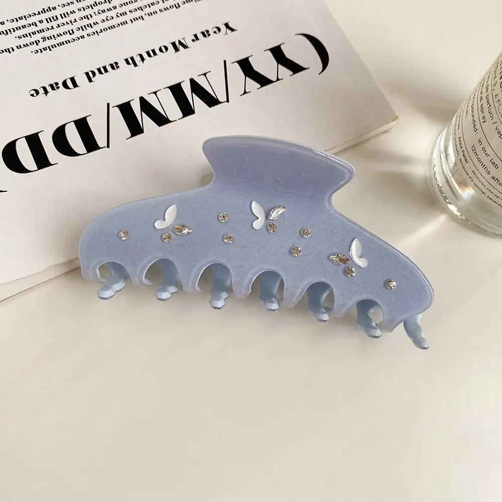 Rhinestone Butterfly Hairpin for Girls Updo - Image 4