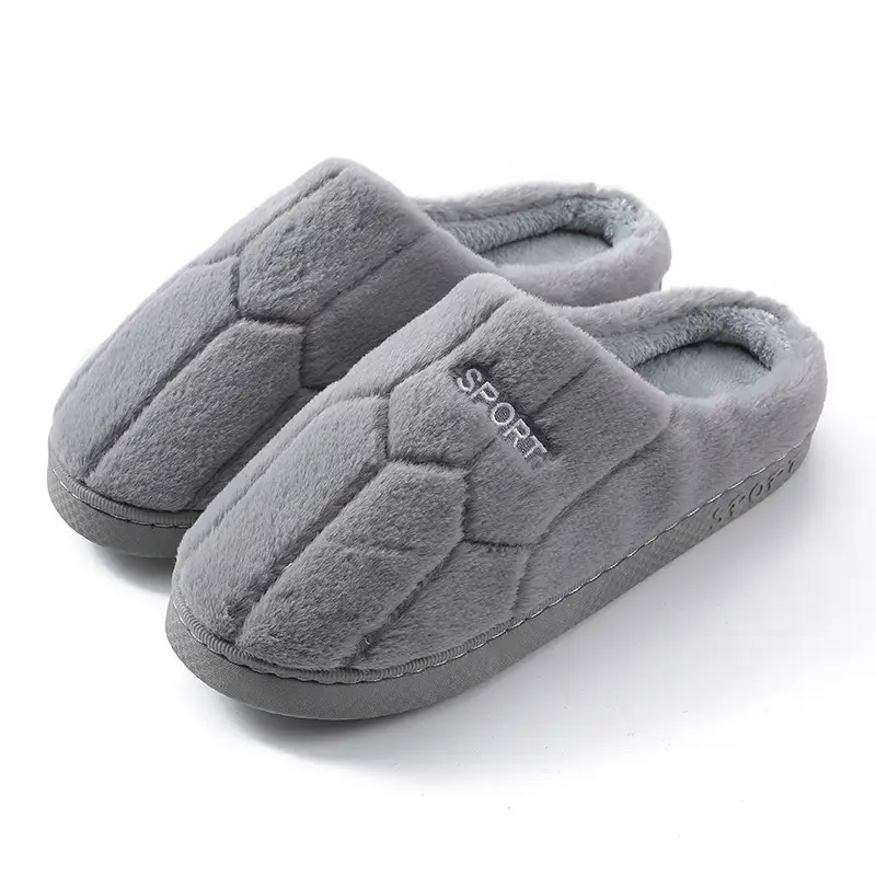 Women Cotton Furry Slippers Pink Running Warm Indoor Winter - Image 4