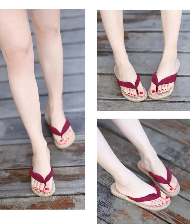 Women's Pink Japanese Style Soft Sole Flip Flops — feature 4