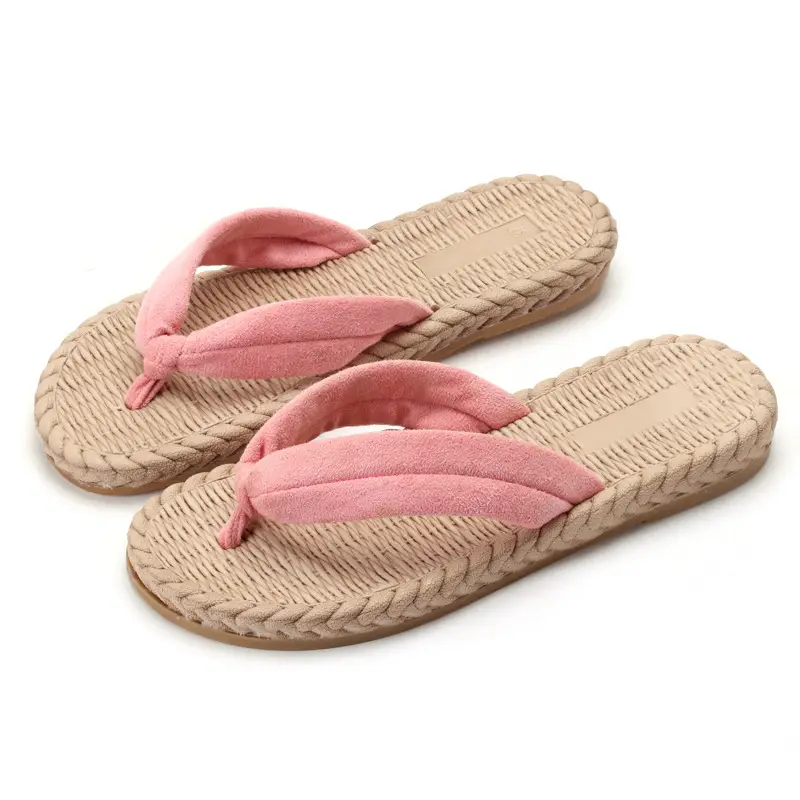 Women's Pink Japanese Style Soft Sole Flip Flops - Image 2