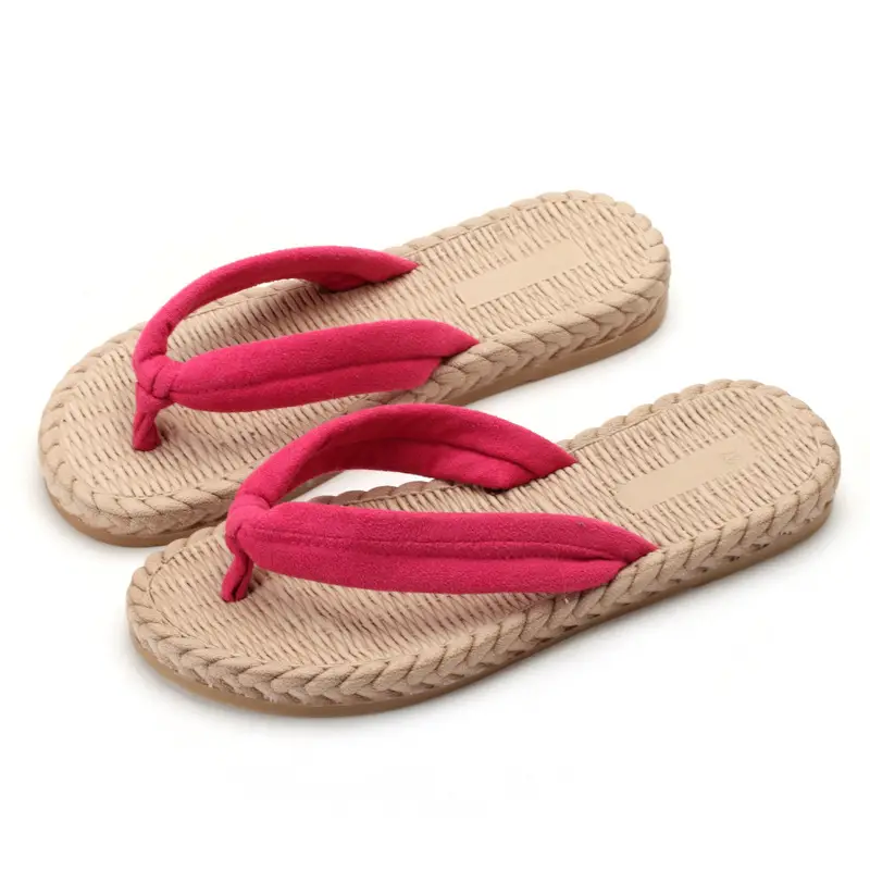 Women's Pink Japanese Style Soft Sole Flip Flops - Image 6
