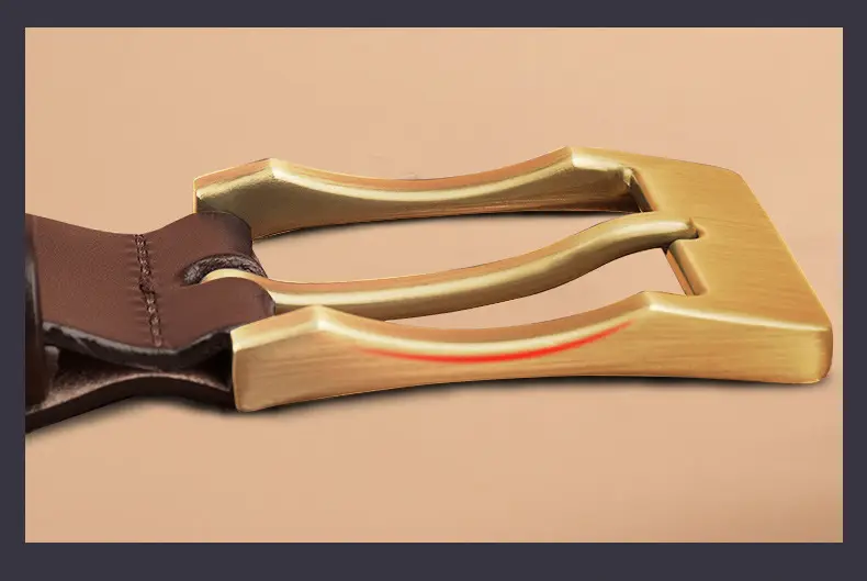 New Men's Genuine Leather Belt with Retro Pin Buckle — feature 22