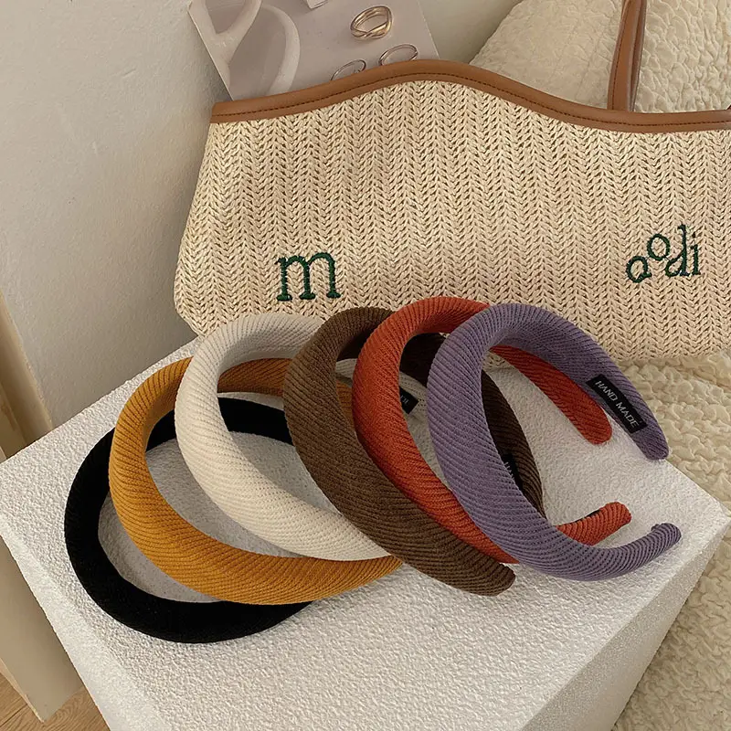 Brown Knitted Skull Top Headband for Women — feature 11