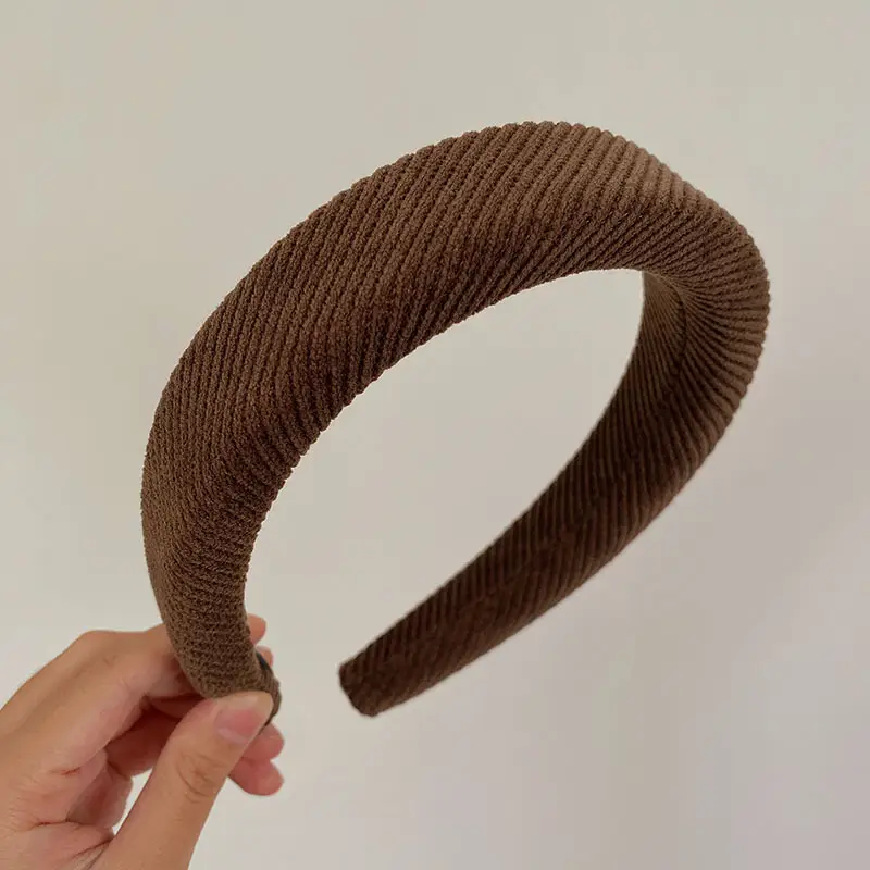 Brown Knitted Skull Top Headband for Women - Image 4