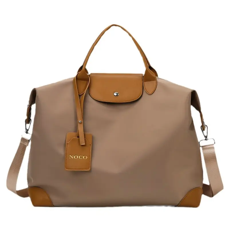 Women's Purple Shoulder Bag with Strap & Leather Trim - Image 11