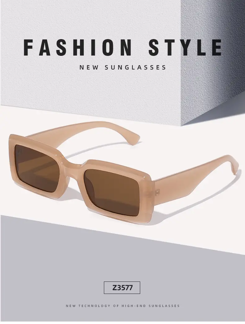 New European American Fashion Rectangular Sunglasses Women β feature 1