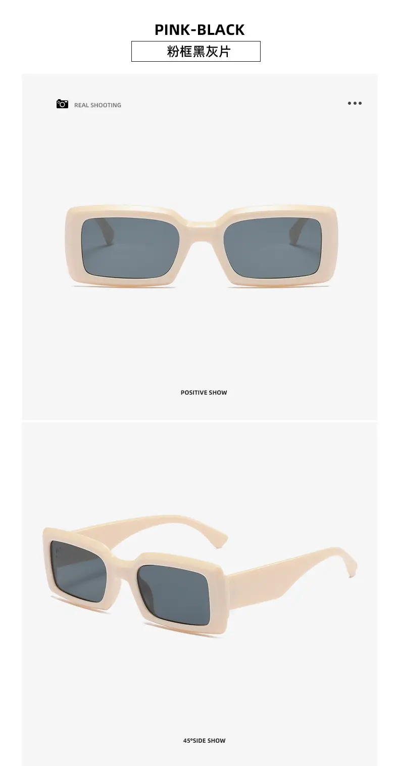 New European American Fashion Rectangular Sunglasses Women β feature 6