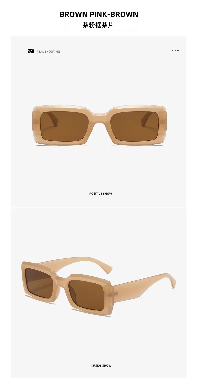 New European American Fashion Rectangular Sunglasses Women β feature 8