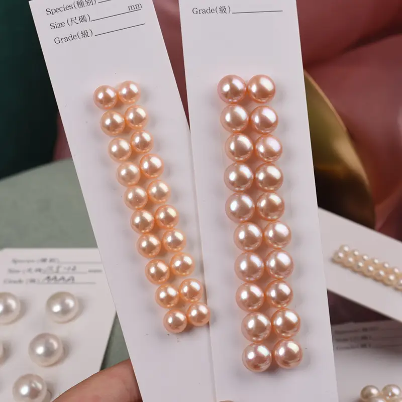 4A Grade Natural Freshwater Pearl Earrings - Image 2