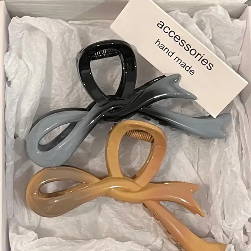 Women's Golden Bowknot Hairpin Clip 2023 - Image 11