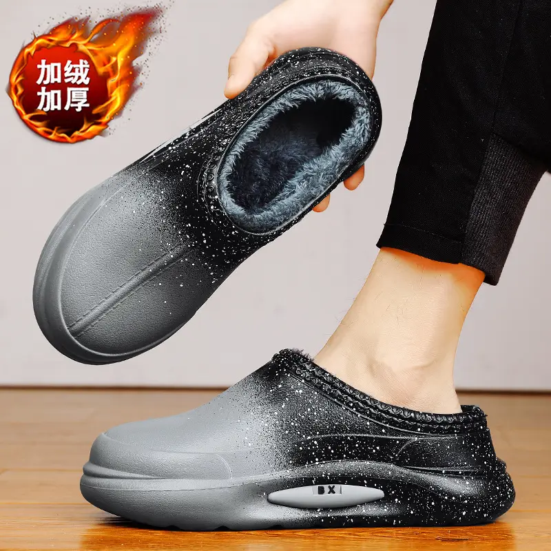 New Cotton Slip-On Winter Shoes for Men Women Fleece Lined Warm Waterproof - Image 3