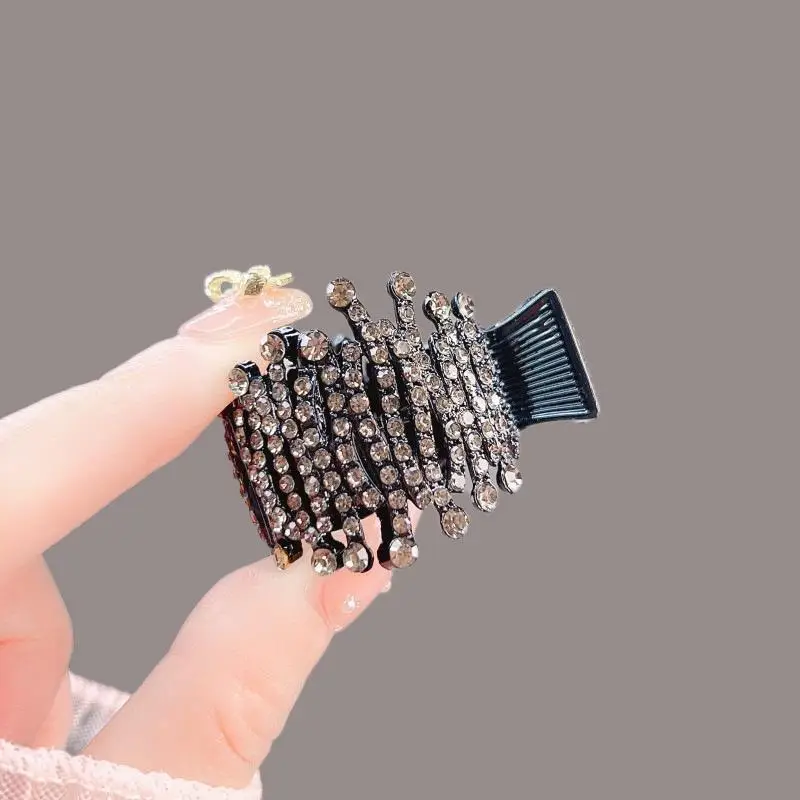 Chinese Style Pearl Rhinestone Hair Clip 11cm - Image 24