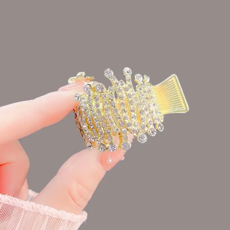 Chinese Style Pearl Rhinestone Hair Clip 11cm - Image 25
