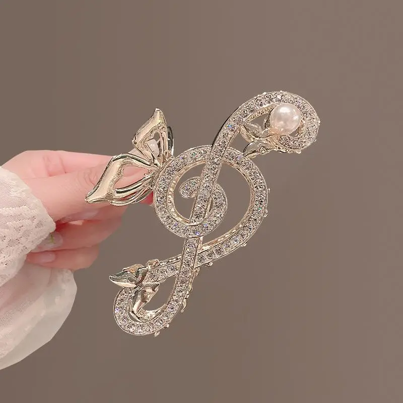 Chinese Style Pearl Rhinestone Hair Clip 11cm - Image 8