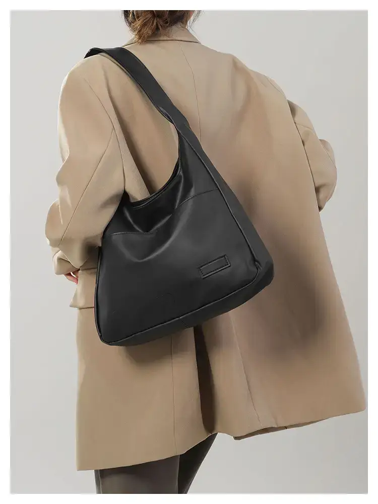 Women's Retro Shoulder Bag Brown Large Capacity 2023 — feature 14