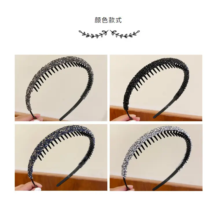 Broken Hair Finish Diamond Hairband for Women — feature 11