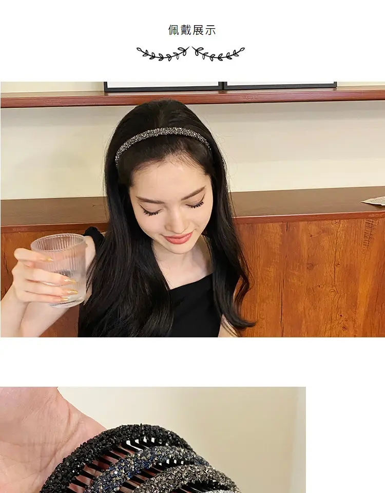 Broken Hair Finish Diamond Hairband for Women — feature 4