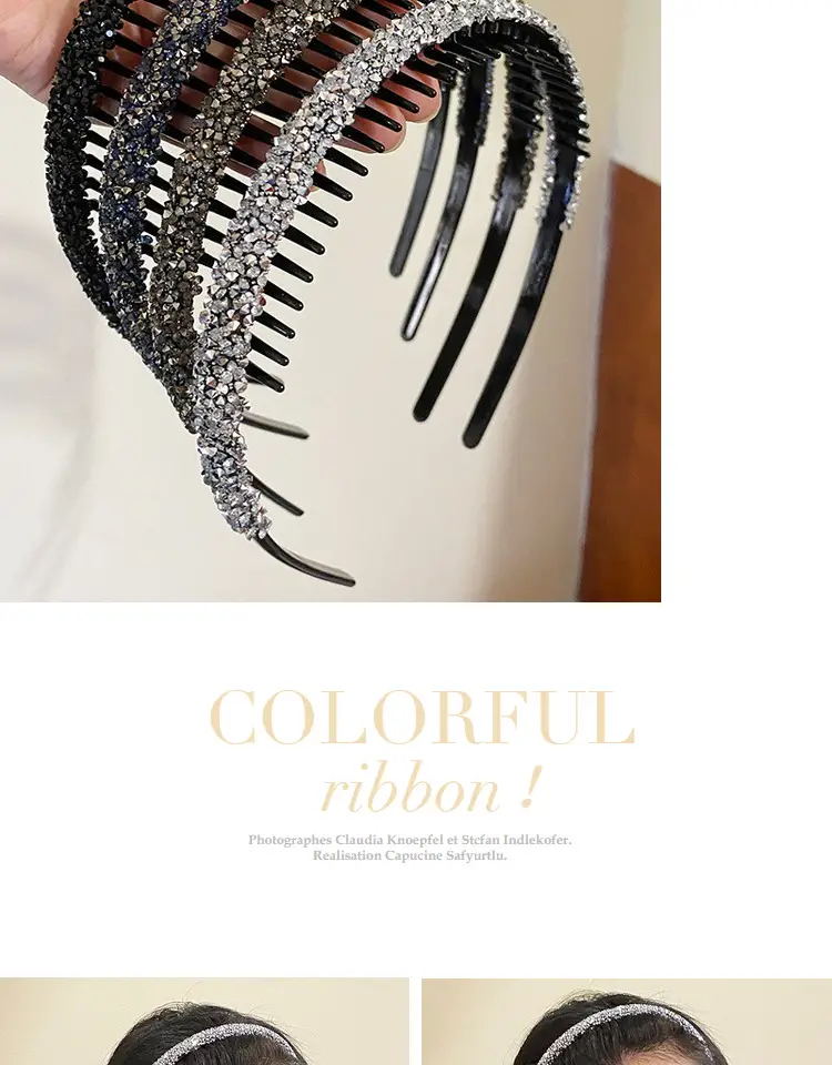 Broken Hair Finish Diamond Hairband for Women — feature 5