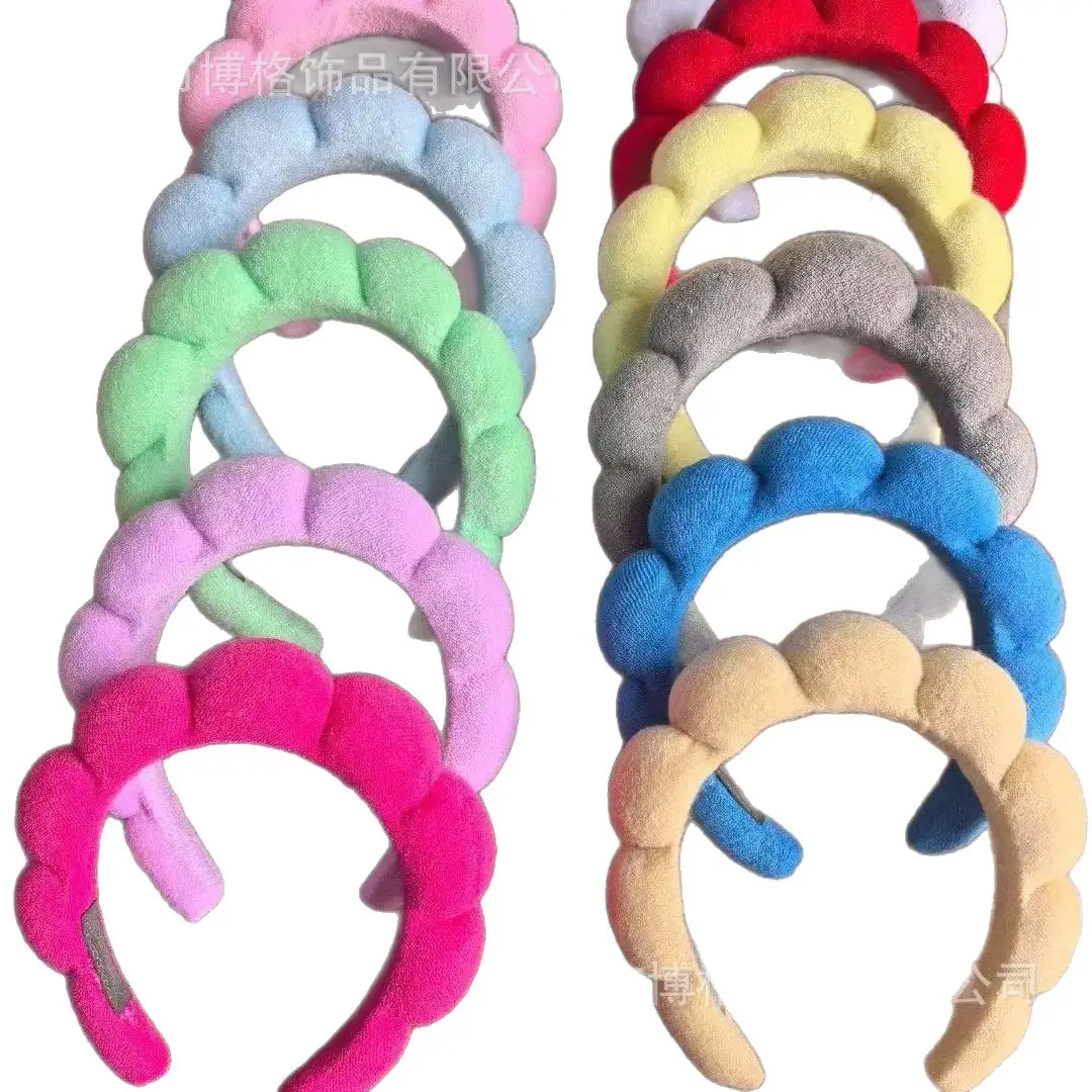 Girls Pink Puffy Sponge Headband for Outing - Image 21