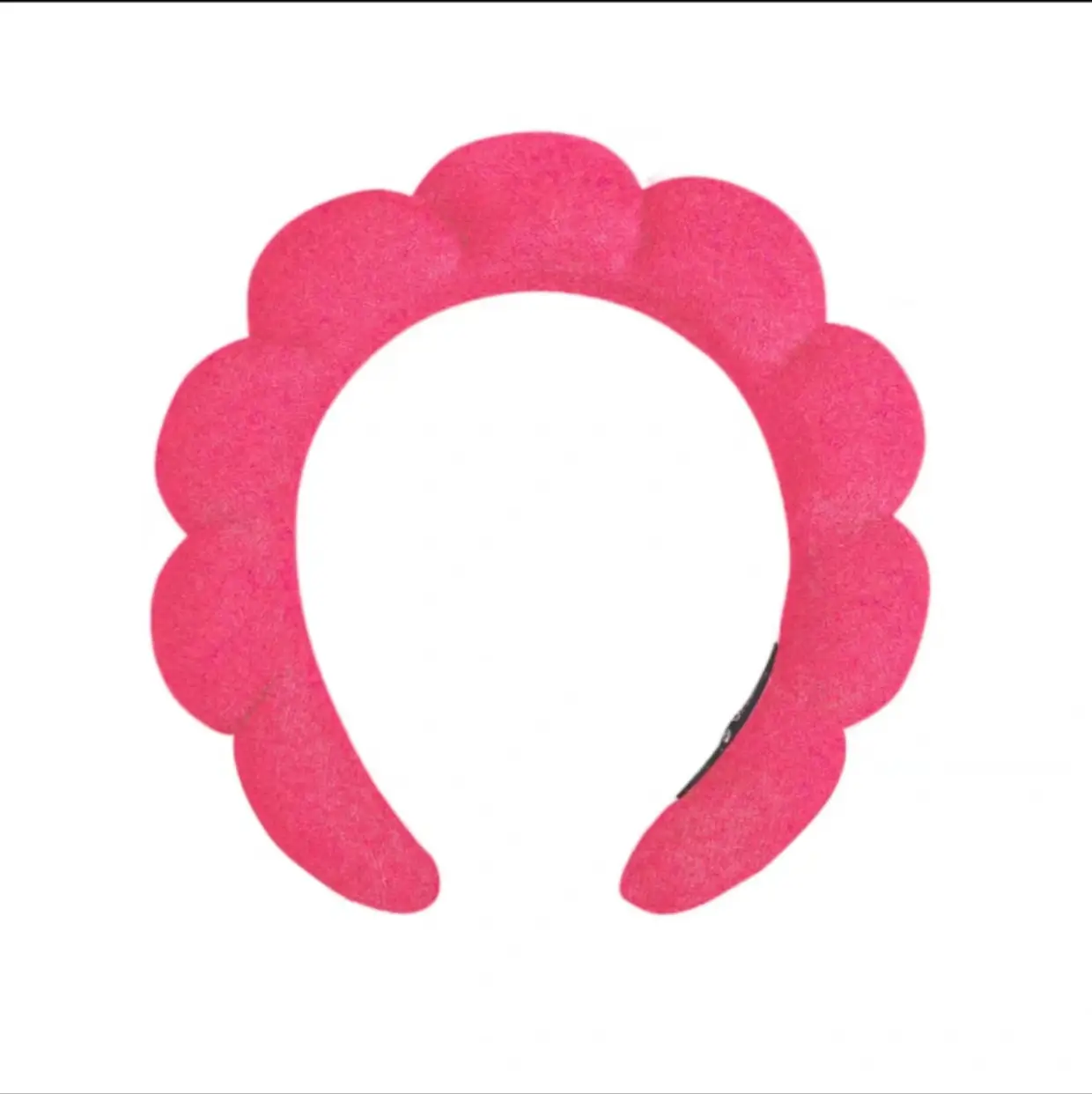 Girls Pink Puffy Sponge Headband for Outing — feature 2