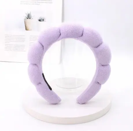 Girls Pink Puffy Sponge Headband for Outing — feature 5